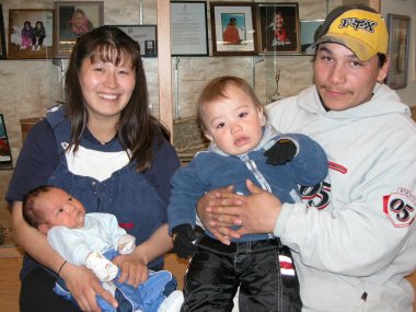 Mom Annie and baby Charles with dad Billy and brother Richard